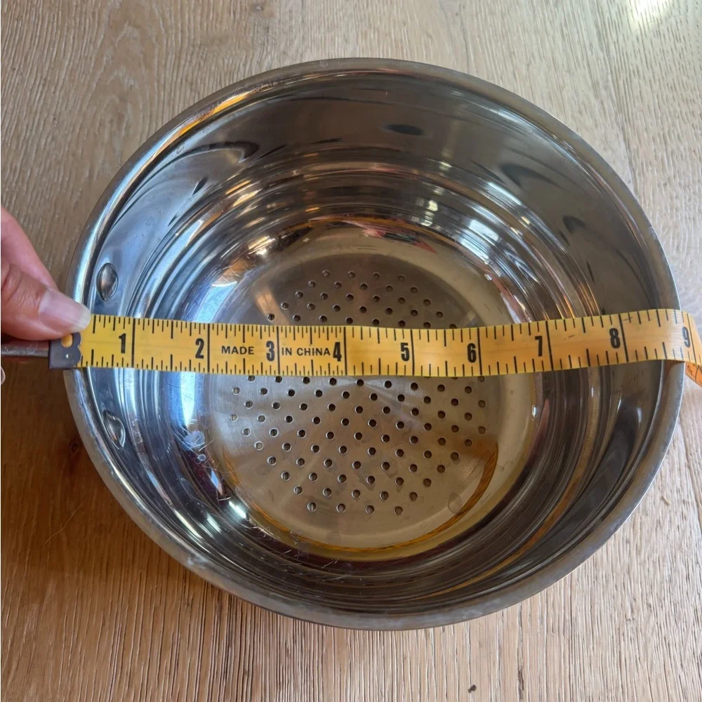 All Clad ★Polished Stainless Steel8” Universal Strainer Steamer Insert★pricefirm